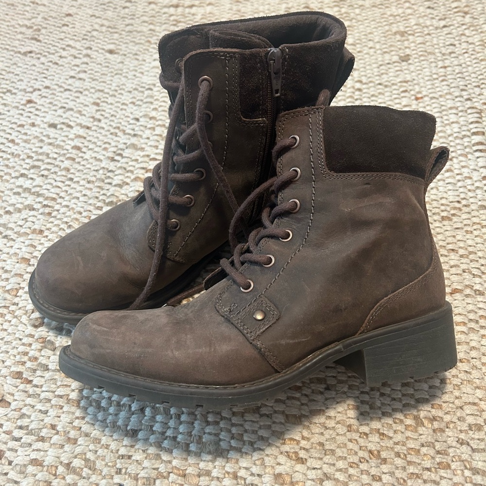 Clark’s Lace-Up Ankle Boots